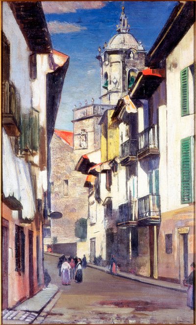 A Street in Fuenterrabia, c.1908 by William York MacGregor